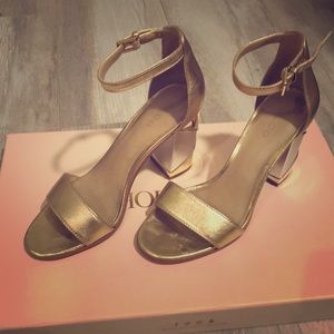 Gold Aldo Heels
